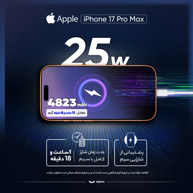 گوشی موبایل اپل مدل iPhone 17 Pro Max ZAA تک سیم کارت + eSim ظرفیت 256 گیگابایت و رم 12 گیگا-30.webp